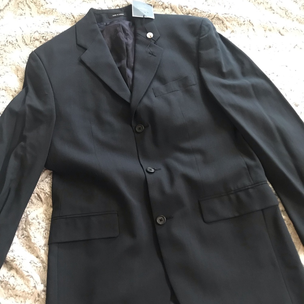 NWT Alfani Navy suit top 32R 30W 100% Wool
